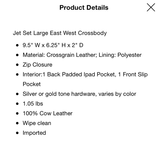 Michael Kors Jet Set Large East West Crossbody, Merlot with gold tones,like new✨ - Picture 8 of 12